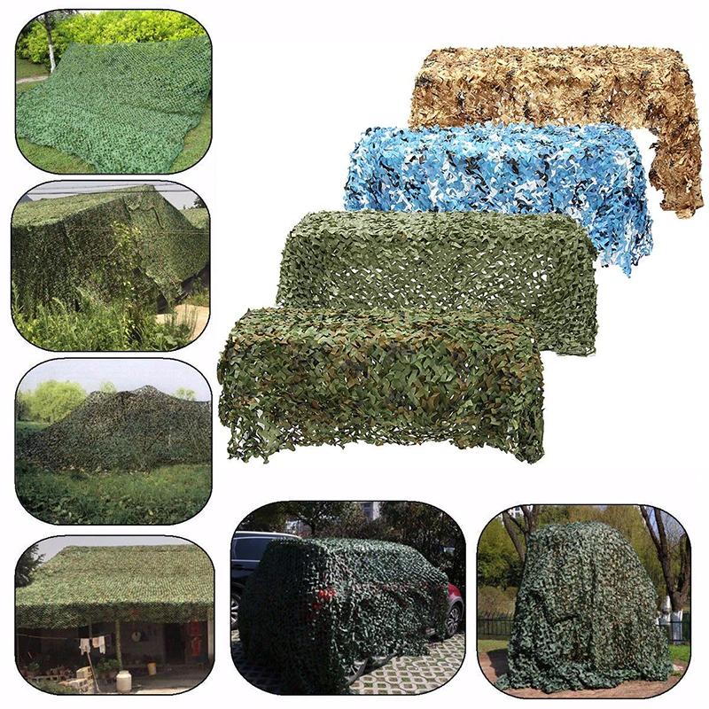 Cheap Goat Tents 2x3m 2x4m 2x5m 2x6m 2x7m Hunting Military Camouflage Nets Woodland Camo Netting Camping Sun Shelter Garden Car Cover Tent Shade Sun Shelter 